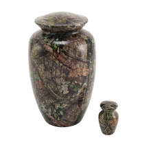 Load image into Gallery viewer, At Peace Memorials Classic Shady Oak Camo Large/Adult Cremation Urn 195 CI
