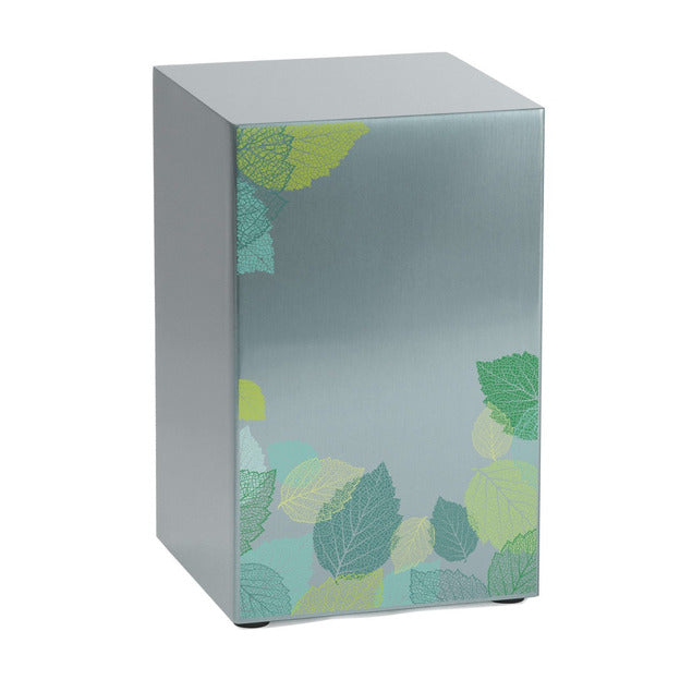 At Peace Memorials Life Canvas Foliage Pewter, Companion Urn LEFT SIDE 200 CI