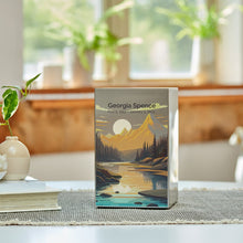Load image into Gallery viewer, At Peace Memorials Life Canvas Mountain Landscape Pewter Large Cremation Urn 200 CI
