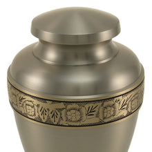 Load image into Gallery viewer, At Peace Memorials Avalon Pewter Large/Adult Cremation Urn 200 CI
