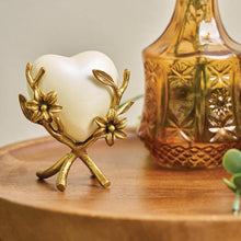 Load image into Gallery viewer, At Peace Memorials Meadow Song Lily Heart Stand Bronze Accessory
