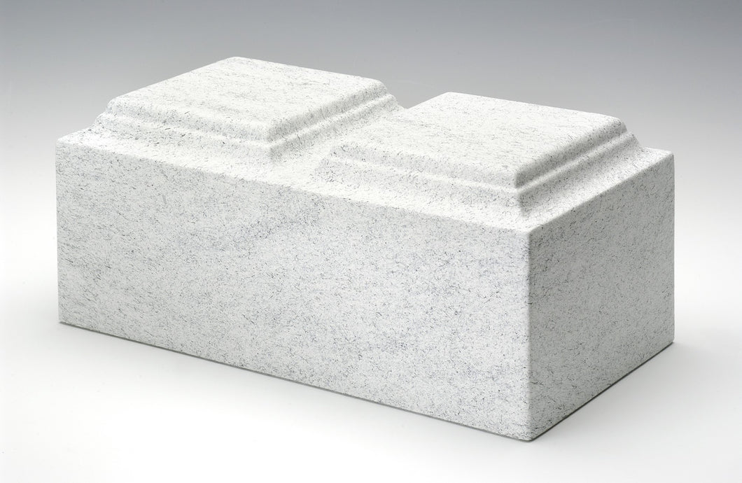 At Peace Memorials Cultured marble stone tone Companion Urn 420 Cubic Inches (Granitone) TSA Approved