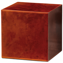 Load image into Gallery viewer, Large/Adult 230 Cubic Inches Burlwood Cube Funeral Cremation Urn for Ashes
