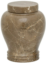 Load image into Gallery viewer, Large/Adult 230 Cubic Inches Tiger Eye Natural Marble Cremation Urn for Ashes
