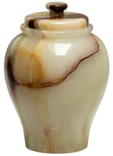 Load image into Gallery viewer, Large/Adult 220 Cubic Inches Onyx Natural Marble Cremation Urn for Ashes
