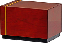 Load image into Gallery viewer, Large/Adult 210 Cubic Inches Espresso Auburn Cherry Contemporary Urn for Ashes
