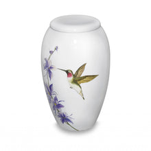 Load image into Gallery viewer, Hummingbird Delight 220 Cubic Inches Large/Adult Funeral Cremation Urn for  Ashes
