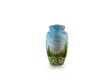 Load image into Gallery viewer, Field of Daises 220 Cubic Inches Large/Adult Funeral Cremation Urn for  Ashes
