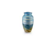 Load image into Gallery viewer, Windy Dunes 220 Cubic Inches Large/Adult Funeral Cremation Urn for  Ashes
