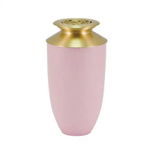 Load image into Gallery viewer, At Peace Memorials Large/Adult 200 Cubic Inches Riverfall Scatter Monterey Rose Blush Cremation Urn
