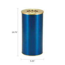 Load image into Gallery viewer, At Peace Memorials Large/Adult 200 Cubic Inches Riverfall Scatter Geneva Diamond Blue Cremation Urn
