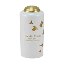 Load image into Gallery viewer, At Peace Memorials Large/Adult 230 Cubic Inches Eternal Essence Ascent Pearl Cremation Urn
