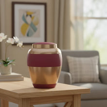 Load image into Gallery viewer, Large/Adult 200 Cubic Inches Luxa Rose Brass Cremation Urn for Ashes

