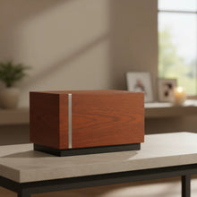 Load image into Gallery viewer, Large/Adult 210 Cubic Inches Espresso Walnut Contemporary Urn for Ashes
