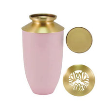 Load image into Gallery viewer, At Peace Memorials Large/Adult 200 Cubic Inches Riverfall Scatter Monterey Butterfly Blush Cremation Urn
