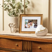 Load image into Gallery viewer, At Peace Memorials Extra Small 50 Cubic Inches Adoring Heart Pearl White Cremation Urn
