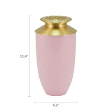 Load image into Gallery viewer, At Peace Memorials Large/Adult 200 Cubic Inches Riverfall Scatter Monterey Butterfly Blush Cremation Urn
