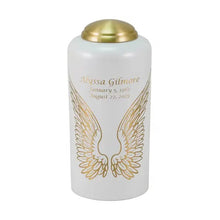 Load image into Gallery viewer, At Peace Memorials Large/Adult 230 Cubic Inches Eternal Essence Angel Wings Pearl Cremation Urn
