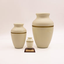 Load image into Gallery viewer, Small Nested Resin Vase Pet Cremation Urn 8 Cubic Inches with Engraved Base
