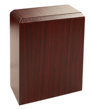 Load image into Gallery viewer, Large/Adult 215 Cubic Inches Dark Grain Simplicity Cremation Urn for Ashes
