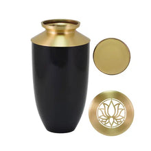 Load image into Gallery viewer, At Peace Memorials Large/Adult 200 Cubic Inches Riverfall Scatter Monterey Lotus Onyx Cremation Urn
