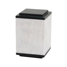 Load image into Gallery viewer, At Peace Memorials Large/Adult 200 Cubic Inches Petra White Marble Cremation Urn
