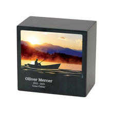 Load image into Gallery viewer, At Peace Memorials Large/Adult 200 Cubic Inches Monumental Memorials Sunrise Fishing Cremation Urn
