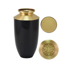 Load image into Gallery viewer, At Peace Memorials Large/Adult 200 Cubic Inches Riverfall Scatter Monterey Lotus Onyx Cremation Urn
