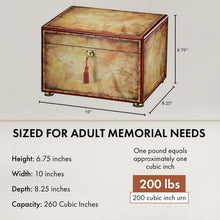 Load image into Gallery viewer, Howard Miller 800-204(800204) Traveler Map Funeral Cremation Urn Chest for Ashes
