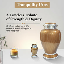 Load image into Gallery viewer, At Peace Memorials Hotep Gold Keepsake Urn for Ashes
