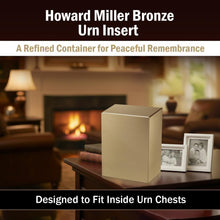 Load image into Gallery viewer, Howard Miller 800-135 (800135) Bronze Chest Insert Funeral Cremation Urn Insert

