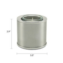 Load image into Gallery viewer, Small/Keepsake Aluminum Pewter Memory Light Cremation Urn, 20 cubic inches
