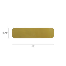 Load image into Gallery viewer, Large Alloy Rectangular Cremation Urn Personalization Plate - Bronze Colored
