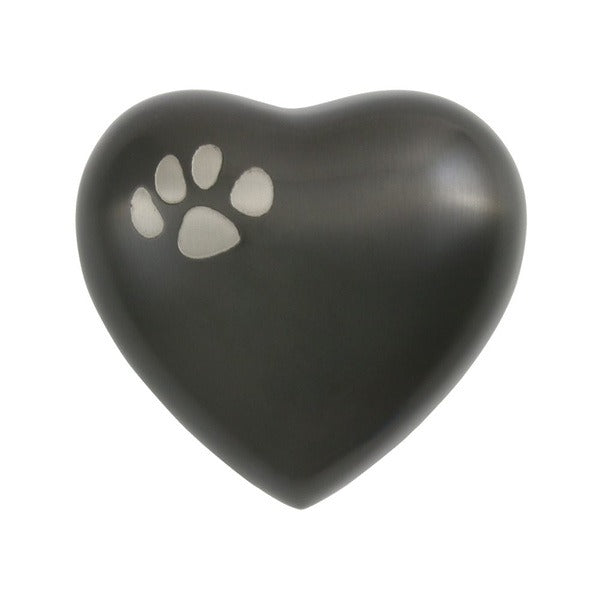 At Peace Memorials Classic Paws Slate Heart Keepsake