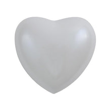 Load image into Gallery viewer, Heart Keepsake Brass White Funeral Cremation Urn for Ashes, 3 Cubic Inches
