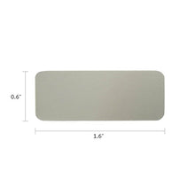 Load image into Gallery viewer, Small Alloy Rectangular Cremation Urn Personalization Plate - Pewter Colored
