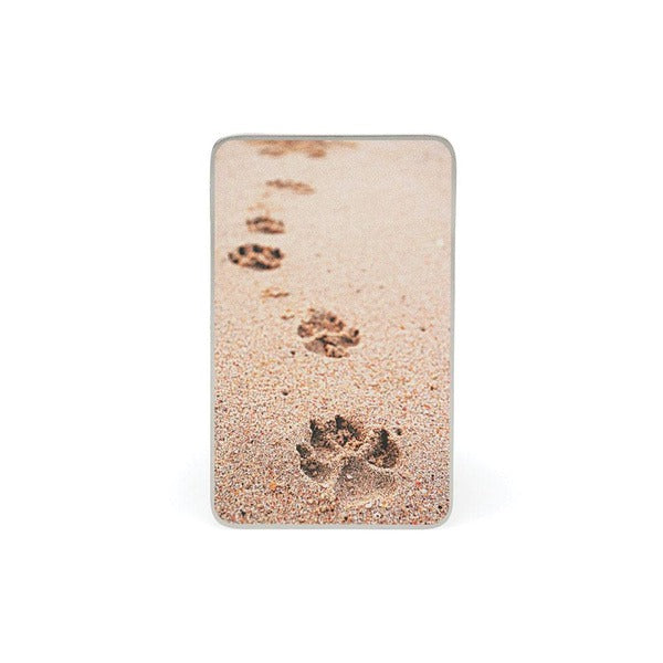 At Peace Memorials Paws in Sand Pet Memorial Card