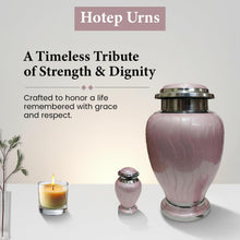 Load image into Gallery viewer, At Peace Memorials Hotep Pink Urn for Ashes SET

