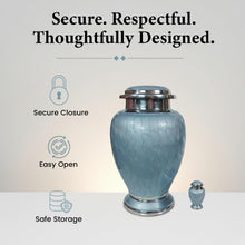 Load image into Gallery viewer, At Peace Memorials Hotep Tropical Blue Keepsake Urn for Ashes
