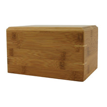 Load image into Gallery viewer, Large Bamboo Box Funeral Cremation Urn for Ashes, 125 Cubic Inches
