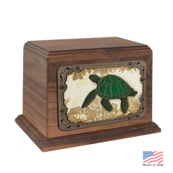 Large/Adult 210 Cubic Inches 3D Eternal Turtle Funeral Cremation Urn for Ashes