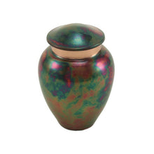 Load image into Gallery viewer, Small/Keepsake Stainless Steel Raku Funeral Cremation Urn - 5 Cubic Inches

