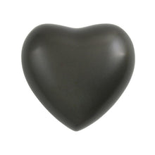 Load image into Gallery viewer, Heart Keepsake Funeral Cremation Urn for ashes, 3 Cubic Inches - Black Slate
