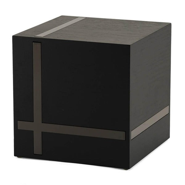 At Peace Memorials Bristol Ebony and glossy gray urn