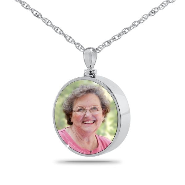 Stainless Steel Life Treasured Keepsake Pendant Cremation Urn for Ashes