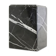 Load image into Gallery viewer, Large/Adult 200 Cubic Inches Nolan Black Stone Funeral Cremation Urn for Ashes

