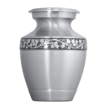Load image into Gallery viewer, Small/Keepsake 4 Cubic Inches Trieste Pewter Infant Funeral Cremation Urn for Ashes
