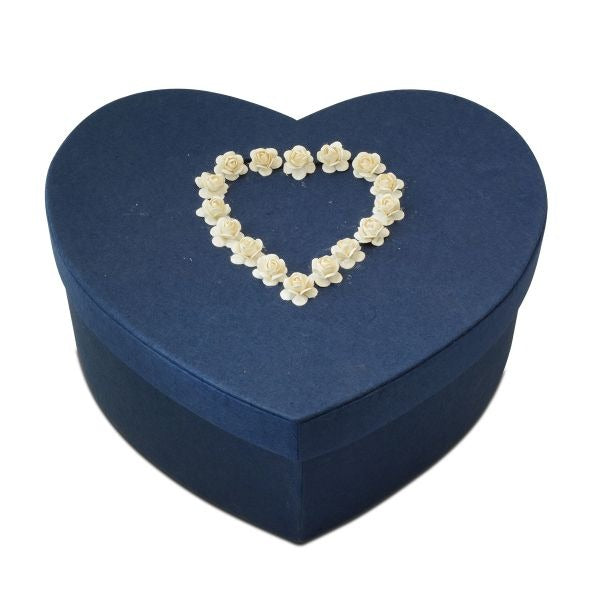 Biodegradable Blue Comfort Heart Paper Companion Funeral Cremation Urn for Ashes