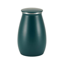 Load image into Gallery viewer, At Peace Memorials Nouveau Teal Sapphire Large Pet or Family Pet Urn
