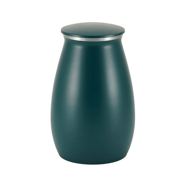 At Peace Memorials Nouveau Teal Sapphire Large Pet or Family Pet Urn
